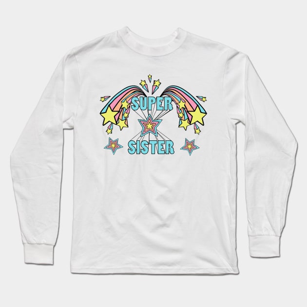 Super Sister Long Sleeve T-Shirt by esther.sketch 